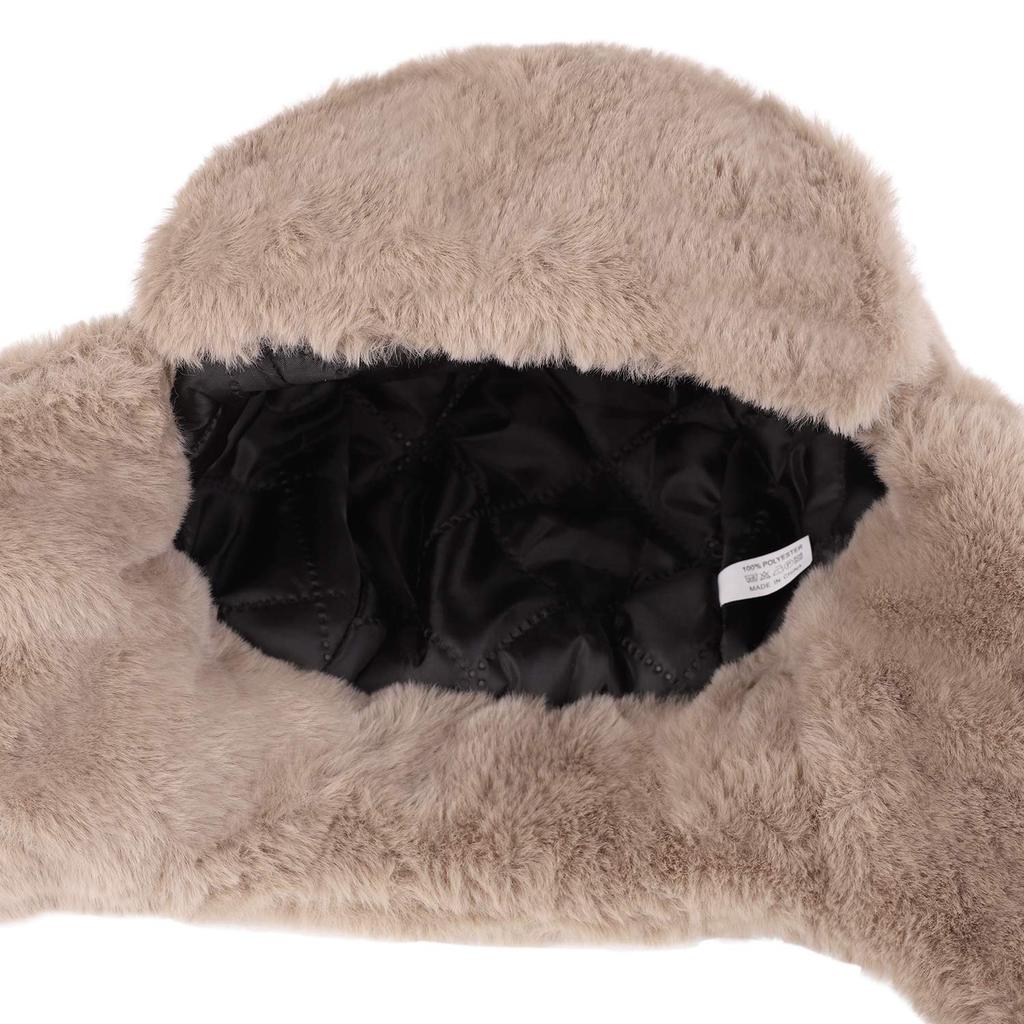 JIAHG Russian Pilot Warm Russian Pilot Cap for Men and Perfect for and Outdoor 3 with Ear Perfect for Fall and Slimming Brown Cap, Women, Unisex,