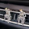 Автомобильный освежитель воздуха в дефлектор Хэллоуинский череп Ароматический диффузор для вентиляции Автоаксессуары