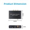 Аудиоадаптер ARC 192 кГц HD Audio Extractor Цифро-аналоговый аудиоконвертер DAC SPDIF Коаксиальный RCA