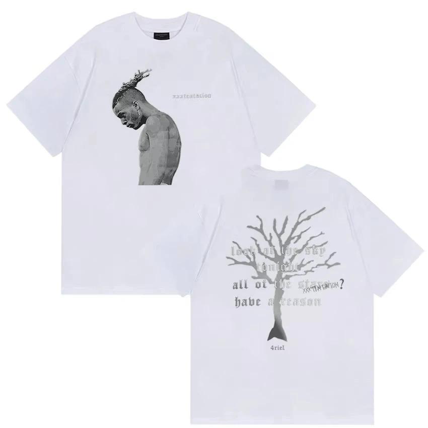 Rapper XXXTentacion New Album 2026 Merch T Shirt Unisexs Vintage Gothic Short Sleeve Cotton Tshirts Unisex Hip Hop Tshirts Unisex
