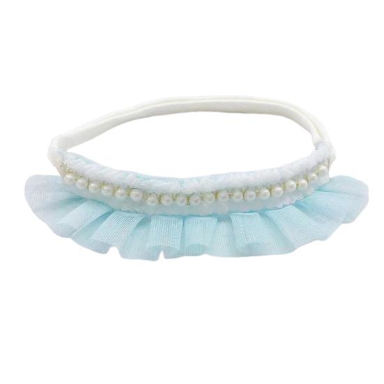 Handmade Lace Pet Wedding Bib with Adjustable Straps Pearl Embroidery Breathable Comfortable Pet Collar