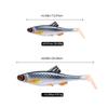 3D Eye Simulation Fishing Lure Soft Bait Realistic Action Soft Swimbait Silicone Baitfish Shad T Tail Soft Baits Saltwater