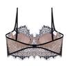 French Style Lace U Back Low Back Push Up Thin Cup Bra For Women