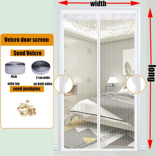 2022 New Anti Mosquito Nets Curtains for Doors Summer Anti Fly Bug Insect Magnetic Automatic Closing Screen Strong Magnetic Door Curtain