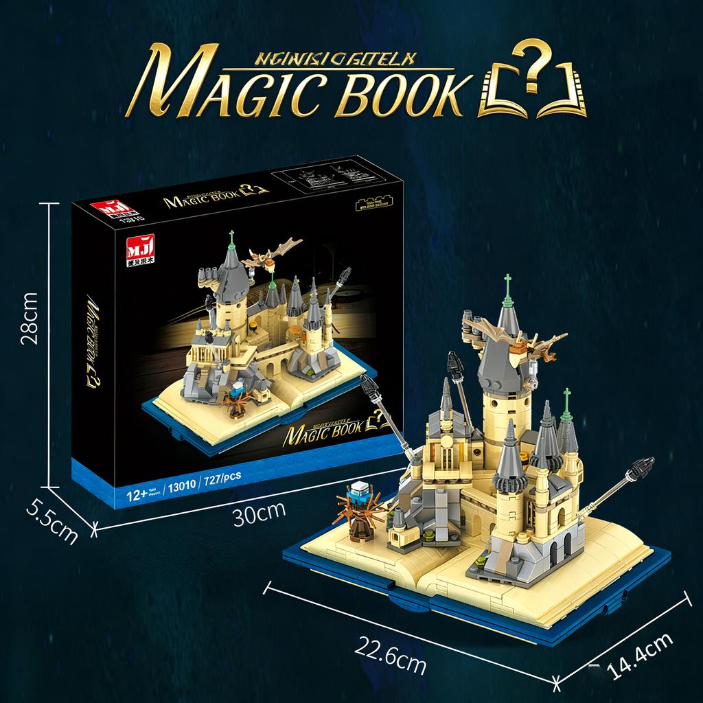 Замок Строительные Блоки Книга Сборка Moc 3D Модель Дракон Moc Маленький Кирпич Фигурка Игрушки Для Детей Рождественский Подарок