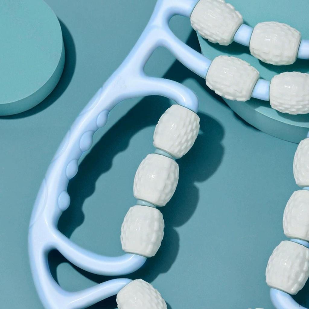 Круглый зажим для ног, Массажный инструмент, 13 колес, Портативный, Ручной ролик для мышц для упражнений