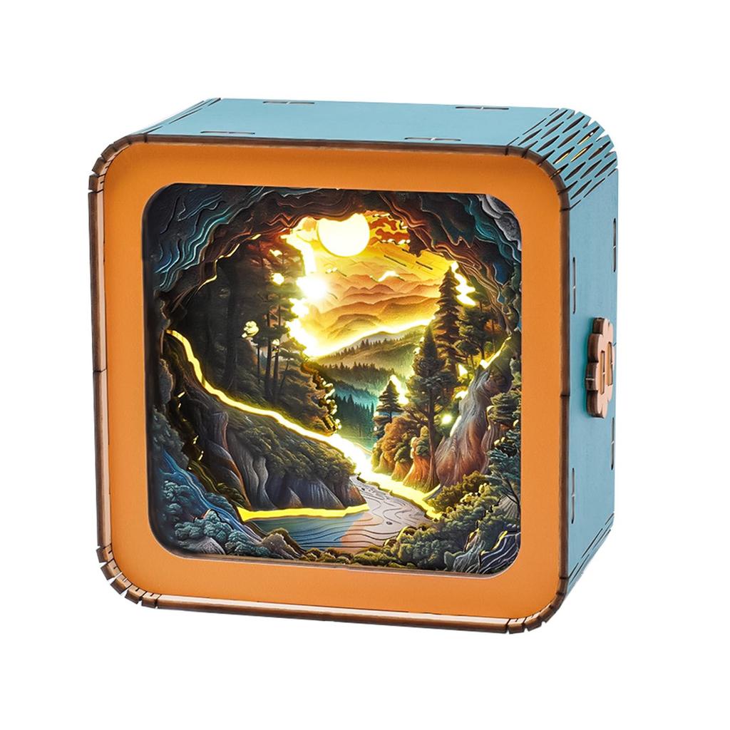 3D Puzzle Nightlight 3D Wooden Puzzles For Adults DIY Crafts For Adults Christmas Decorations/Gifts For Family And Friends