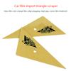 1Pc Soft Triangle Go Corner Squeegee Vinyl Car Wrap Window Tinting Scraper Carbon Film Window Edge Installation Tucking Tool