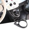 Fiat 500 Gear Shift Button Center Console Gear Shift Frame Switch Panel Protective Interior Car ABS Fiber (2011-Present) Cover, Sticker, Panel, Frame,