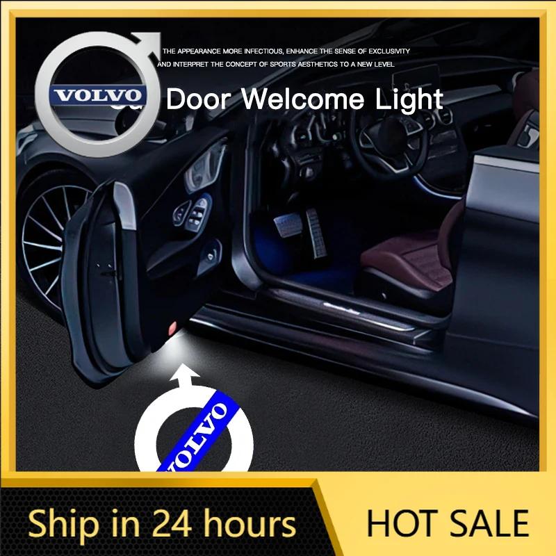 2026 New For Volvo Emblems 2PCS HD Car Door Welcome Lights For Volvo XC90 V90 V60 XC60 V40 S80 S60 S90 C40 XC40 V70 XC70 C30 C70