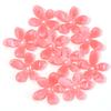 10Pcs Irregular Flower Acrylic Beads Dual Color Flower Spacer Beads Charms Bead Caps For Jewelry Making Diy Bracelet Necklace