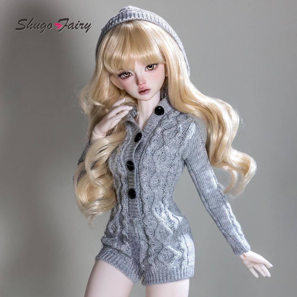 BJD кукла 1/4 Кака Х ШугаФейри MSD Полный комплект Крутой Повседневный Раскрепощенная Леди Худи Коса Свитер Комплект одежды Шаровые шарниры