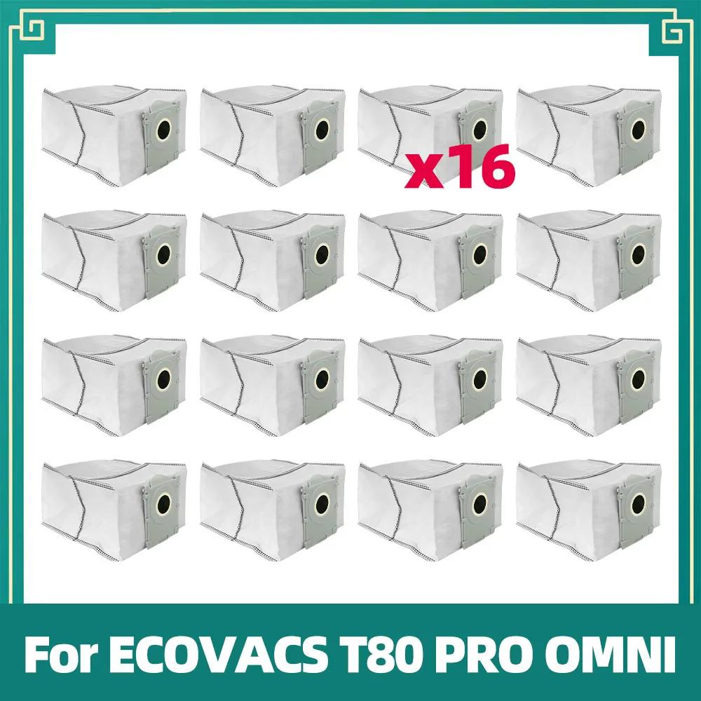 Совместимо для ECOVACS T80 PRO OMNI / T80 OMNI Робот-пылесос Замена Основной ролик Ткань для швабры Боковая щетка Пылесборник HEPA-фильтр
