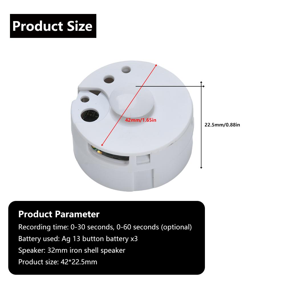 DIY Toy Recording Equipment 30S/60S Plush Toy Voice Message Electronic Module Speaker - Voice Message Recording Box