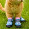 4Pcs/Set Reflective Anti-Slip Dog Boots Adjustable Dog Paw Protectors Cute Dog Mesh Shoes  Outdoor