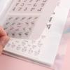 120 Slots Nail Sticker Album Empty Storage Book Collecting Water Decals