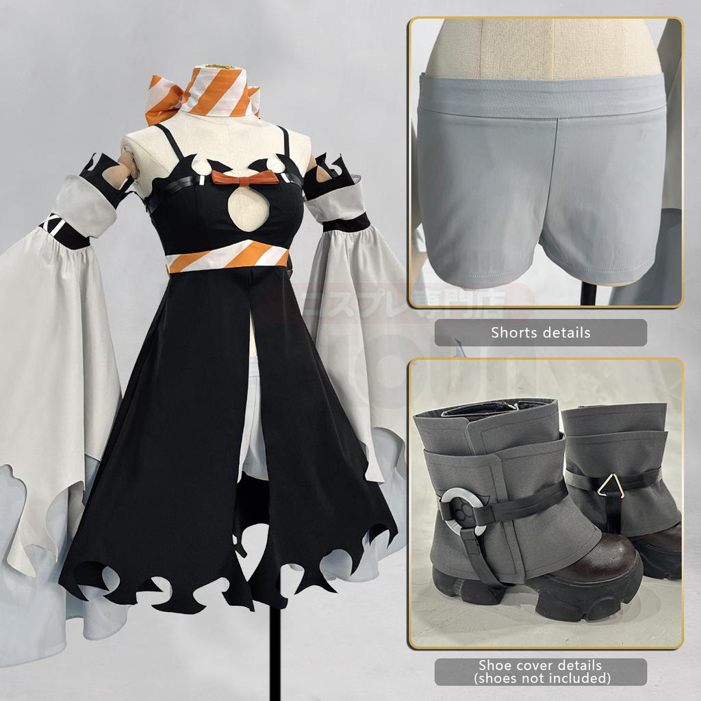 HOLOUN Аниме Гачиакута Амо Косплей Костюм Чехлы на ботинки Платье Шарф Шорты Рукава Конвенция Хэллоуин Рождественский Подарок