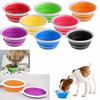 Collapsible Folding Travel Pet Feeding Bowl Water Dish Feeder