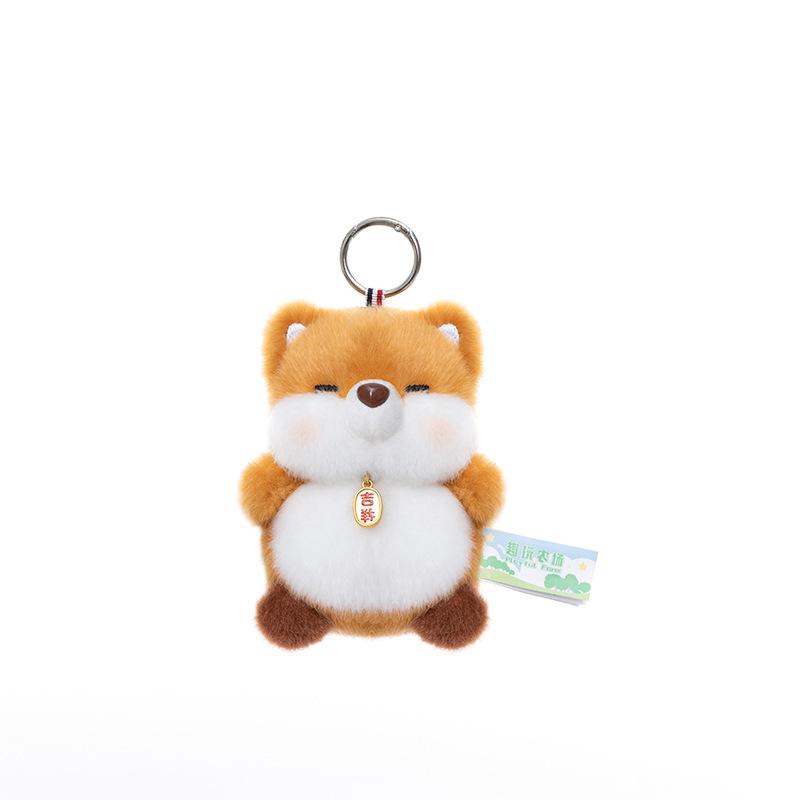 Fun Farm Animal Plush & Accessory Set: Deer Toy, Elephant Backpack Charm & Fox Keychain Gift