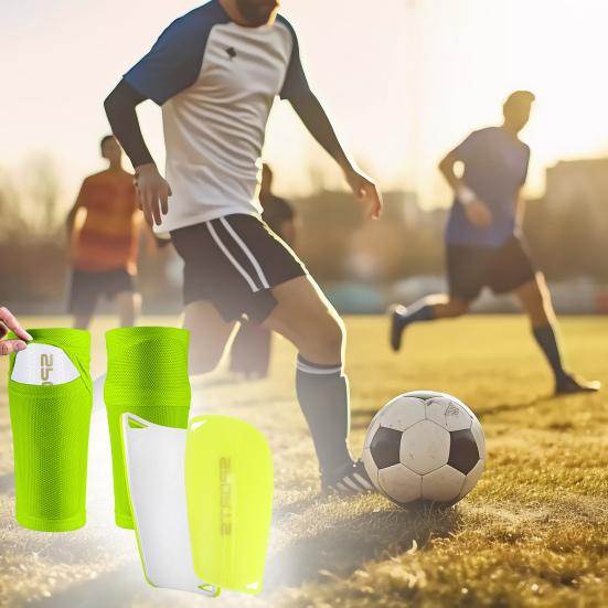 1 пара футбольных щитков для детей, юношей, взрослых, мягкие с подкладкой, амортизирующие, рукав для голени, предотвращают травмы, профессиональные