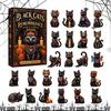 Creative Holiday Memory Box Day of The Dead Advent Calendar, 24-Day Acrylic Ornament Set with Halloween Skull And Marigold Designs, Tree Hanging