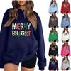 Women's Fashion Casual Long Sleeve Solid Color Hoodie
