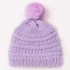 Baby Knitted Hat, Versatile Children's Autumn and Winter Hairball Warm Hat, Warm Baby Wool Hat