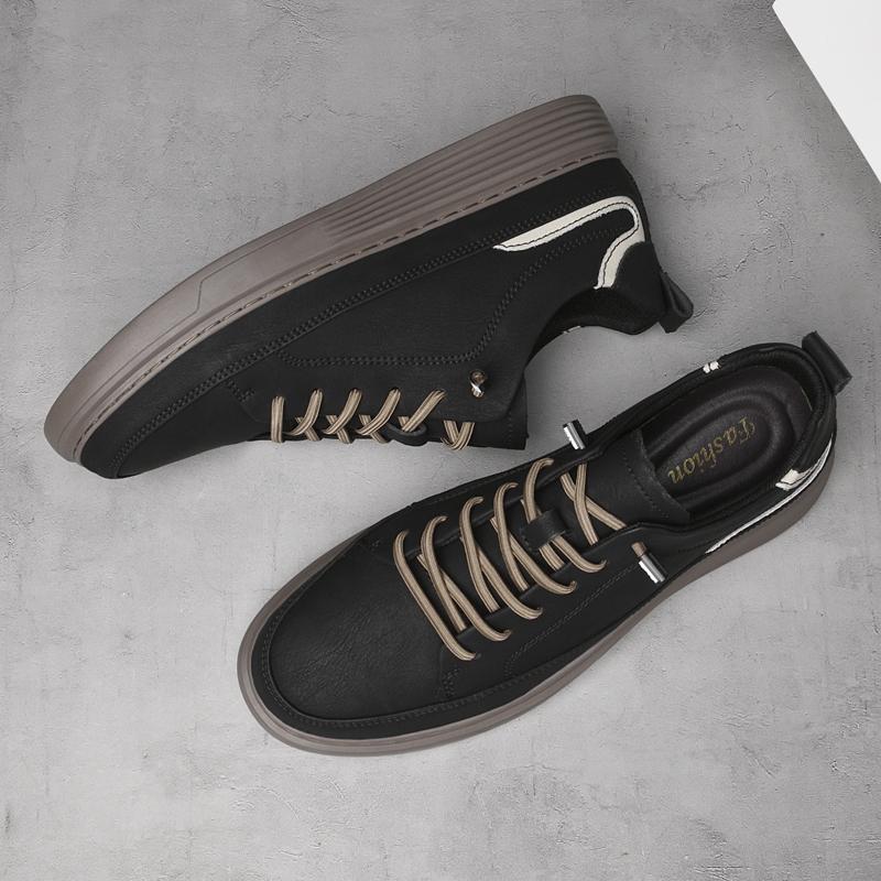 Fashion Classic Brand Men's Genuine Leather Casual Shoes Thick Soles Anti Slip Outdoor Hiking Shoes Versatile Oxford Shoes for Men