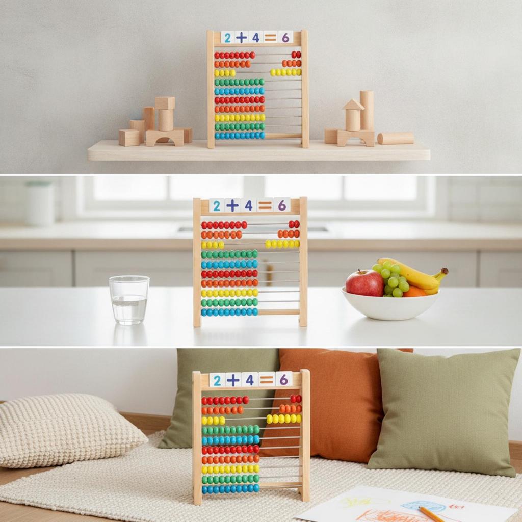 Preschool Children's Arithmetic Abacus Interactive Early Math Learning Aid