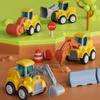 CARLORBO Mini Car Toy Sandpit Working Educational Toy ABS Excavator Set of Car Birthday Construction Vehicle Ages 1 and a Half and Up Set, Car, - Car,