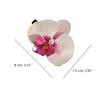 2 шт., розовая заколка с цветочным принтом, заколки для волос с цветком орхидеи, стильные заколки для волос для женщин и девочек, элегантные богемные свадебные украшения для волос