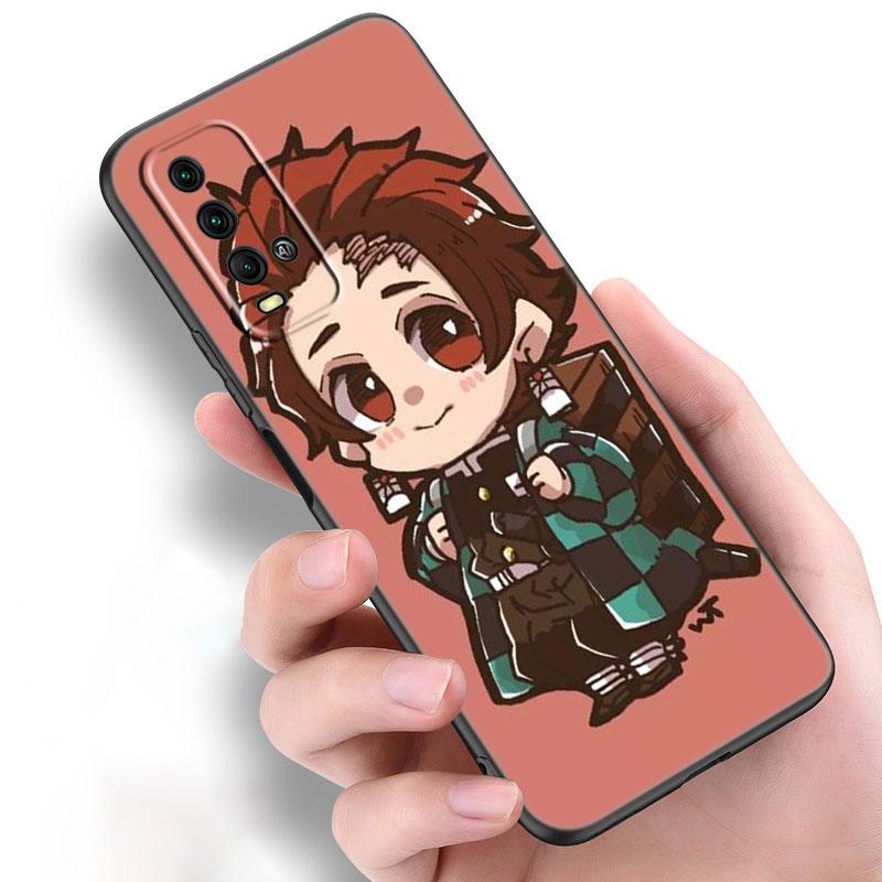 Чехол для телефона «Аниме Demon Slayer Kamado Tanjirou» для Xiaomi Redmi Note 11 10 9 8 T Pro 10S 5G 9A 9C 9S, мягкий черный чехол из ТПУ