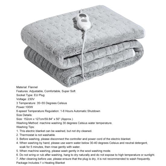 Одеяло с подогревом, вилка европейского стандарта, энергосбережение, быстрый нагрев, одеяло с электрическим подогревом, зимние согревающие аксессуары для холодной погоды