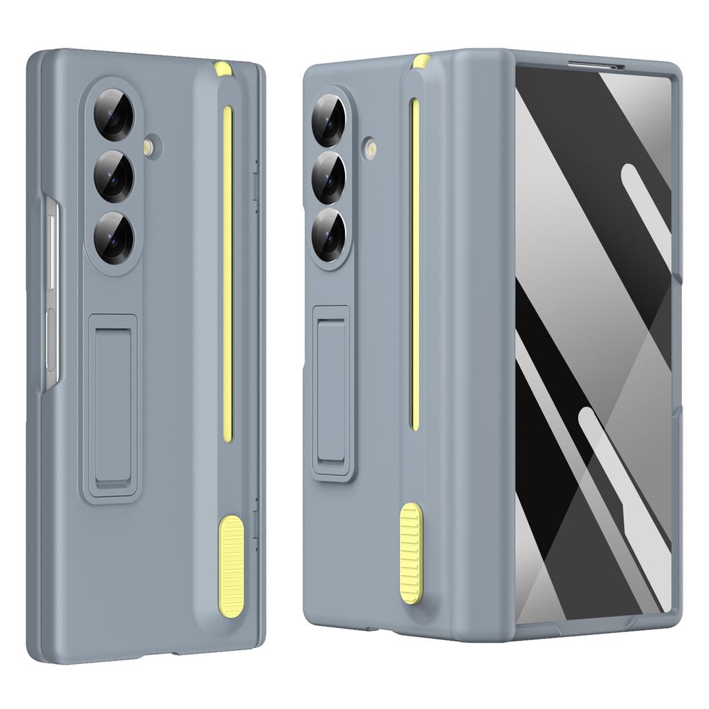 Чехол-подставка для телефона Samsung Galaxy Z Fold7 5G с защитным стеклом для экрана и стилусом