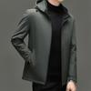 Hooded Milk Silk Fabric Gb 90 Fleece Men'S Casual Business Fashion Down Jacket Thermal Jacket Jacket