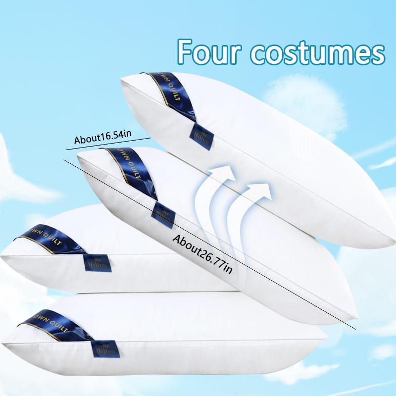 Wholesale Healthy Sleep Bed Sleeping Luxury Hotel Hilton Comfortable Leisure Pillow