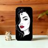 Чехол для телефона с линейным рисунком Для iPhone 17, 16, 15, 14, 13, 12, 11 Plus, Pro Max, Другие Мягкий черный чехол