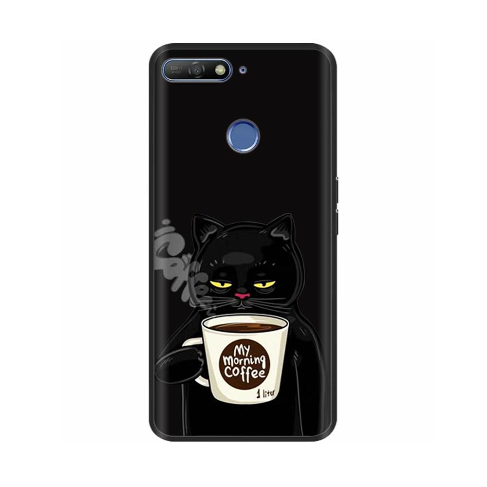 Cute Candy Painted Cover For Huawei Honor 7A Pro Case Soft Silicone Back Cover For Honor 7C Cases Honor7A Pro 5.7" Cases Bumper