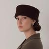 Зимняя женская берет-шляпа с жестким верхом Великобритания Осень Белый Черный Шерстяной войлок Шляпка-таблетка Ретро Элегантный Федора Шляпа художника Женские береты