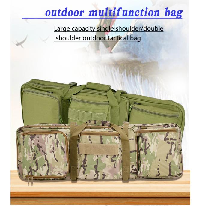 Tactical M4 Gun Bag 85cm Double Shoulder Outdoor Army Fan Bag Jinming M4 Portable Multifunctional Camo Bag Fishing Gear Bag
