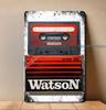 1dWatson Кассетная лента Винтажный Стерео HiFi Металлический Плакат 20x30см Жестяная Вывеска