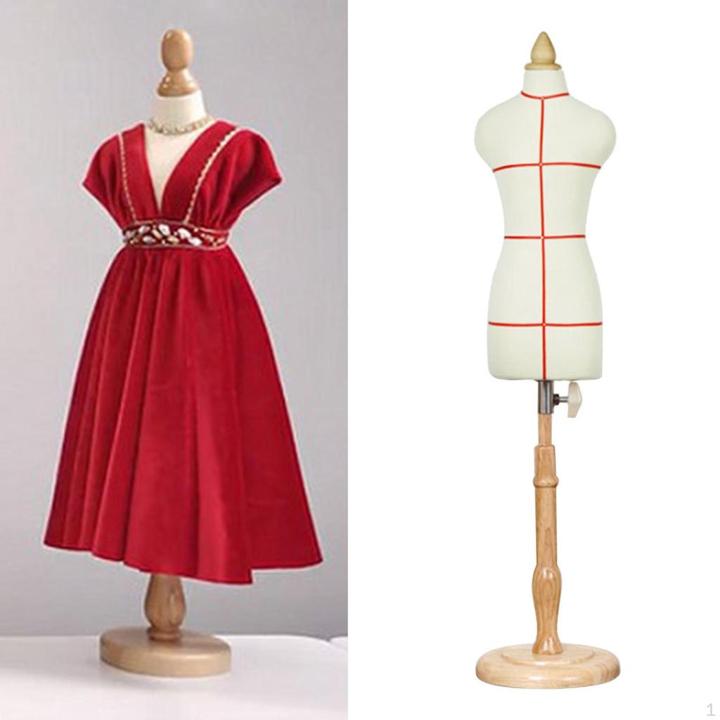 Doll Dress Display Holder Model Tailor Stand for Dollhouse Accessories Mini Size