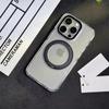 Applicable to iphone17ProMax high-transparency rotating bracket magnetic mobile phone case Apple 15 airbag anti-drop protective cover
