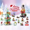 24Years Christmas Building Block Toy Blind Box Set Xmas Advent Calendar Bricks DIY Educational Toys Kit Gift For Kids Adults