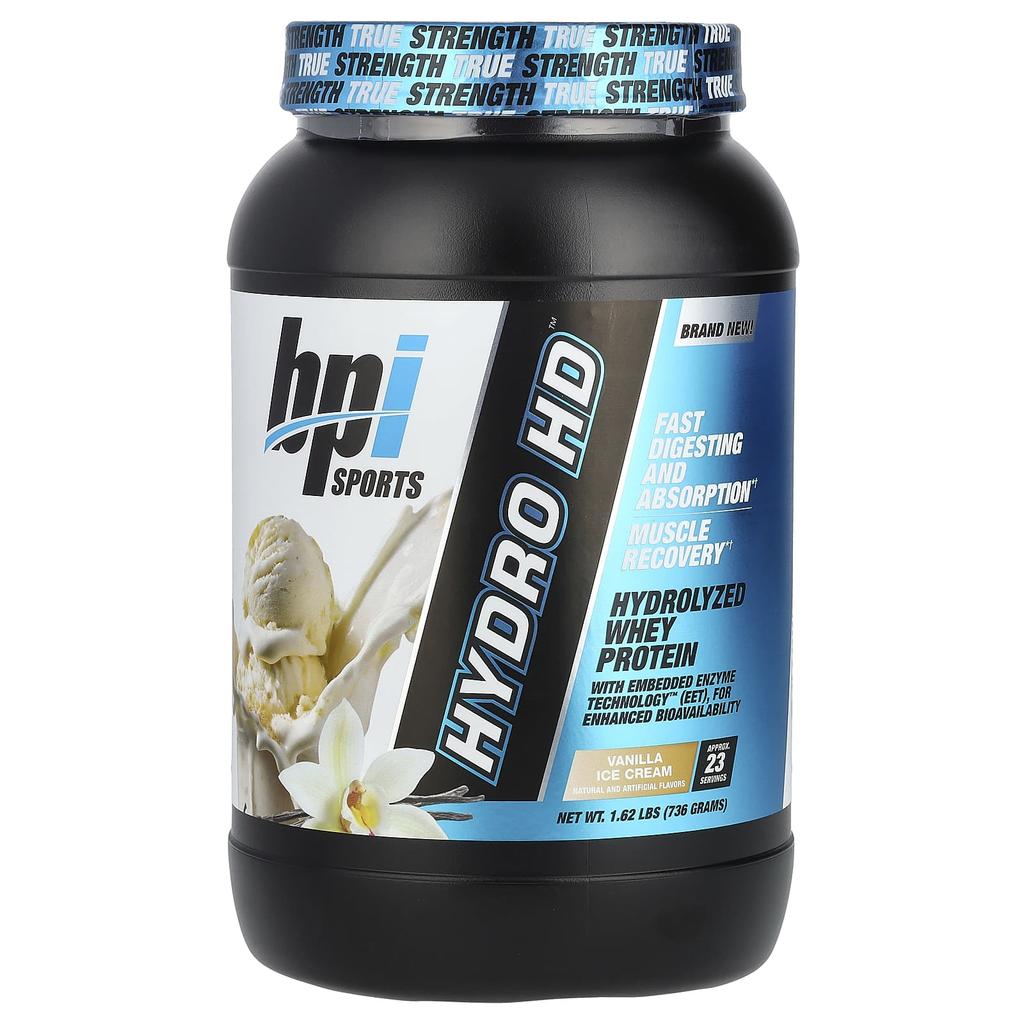Hydro Hd™, Hydrolyzed Whey Protein, Vanilla Ice Cream Flavor, 736G (1.62Lb)