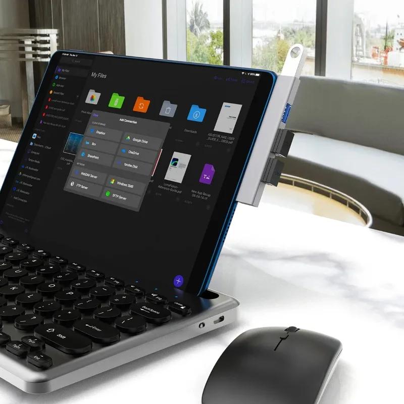 Многопортовый USB 3.0 3.1 Type C хаб с 4 USB-разветвителем, OTG-адаптером для ПК Xiaomi Lenovo и других компьютерных аксессуаров