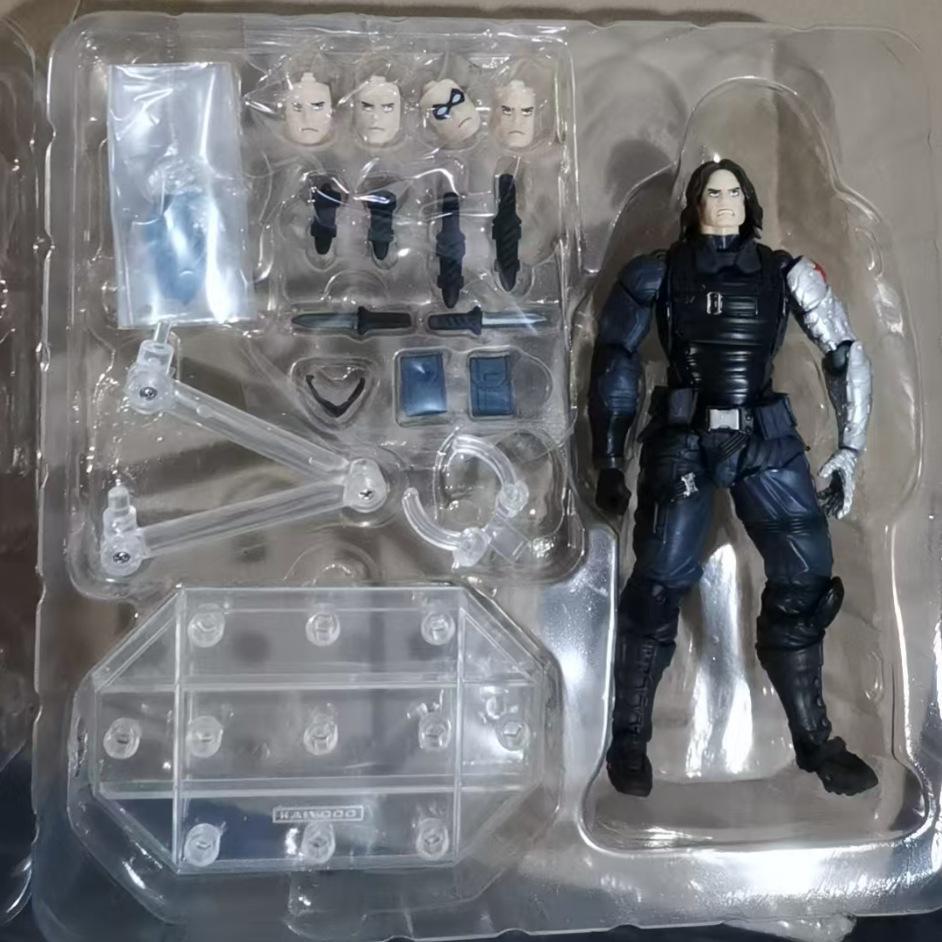 Капитан Америка Гражданская Война Зимний Солдат Громовержцы Совместное Движущееся Сочлененное ПВХ Кукла Игрушки Украшение 15см