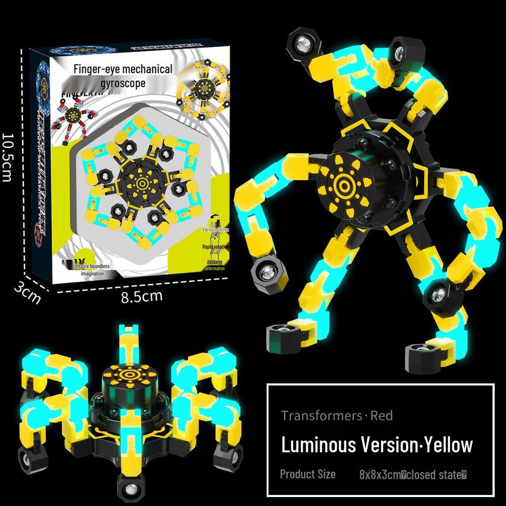 Деформируемая светящаяся игрушка-гироскоп: Образовательный механический фиджет для детей