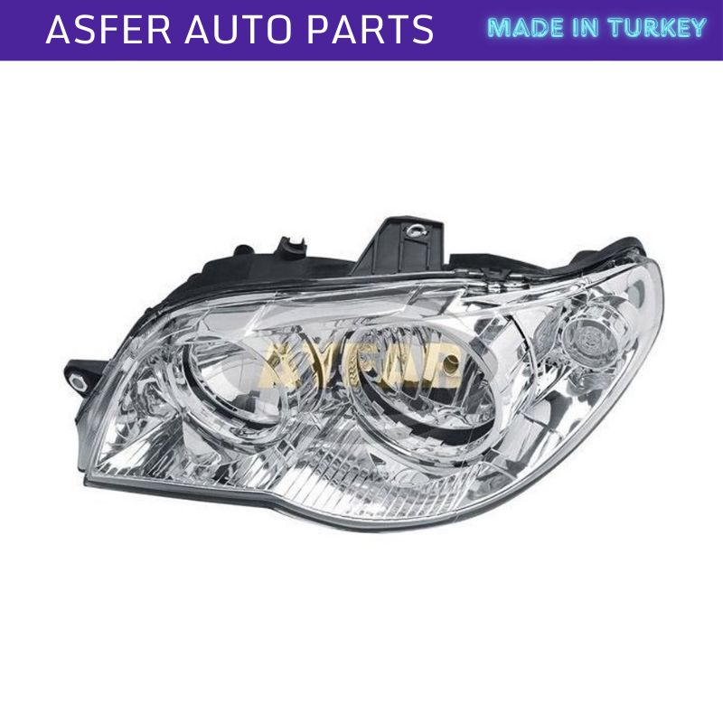Фара, левая, электрическая в хромированной оправе для Fiat Albea 2002-2012 OEM 51754472