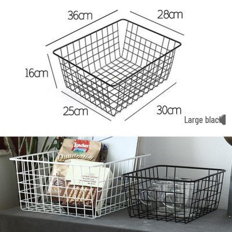 Скандинавская корзина для хранения из железа для одежды, ванной комнаты и кухни